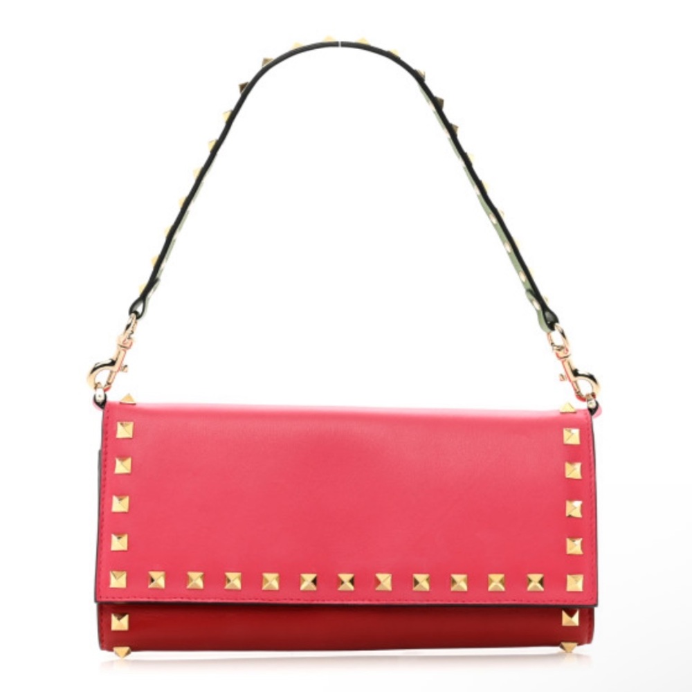 Red, Pink & Green Valentino Rockstud Bag Clutch or Wristlet 🩷❤️💚🩶